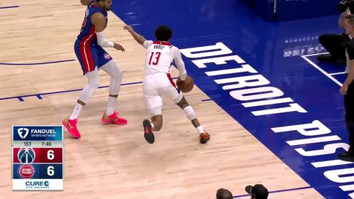 冲突不断！康宁汉姆27+8+10 普尔15+5 活塞6人上双轻取奇才