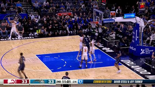 班凯罗33+10 小瓦格纳22+6+6 杨28+10 魔术力克老鹰迎3连胜