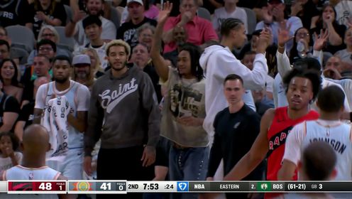 卡斯尔20+8+6 保罗全勤 S-巴恩斯35+11+8 马刺22分大逆转猛龙