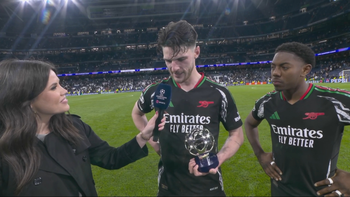 赖斯：对阿森纳是历史性的夜晚，我知道姆巴佩那个点球会被取消