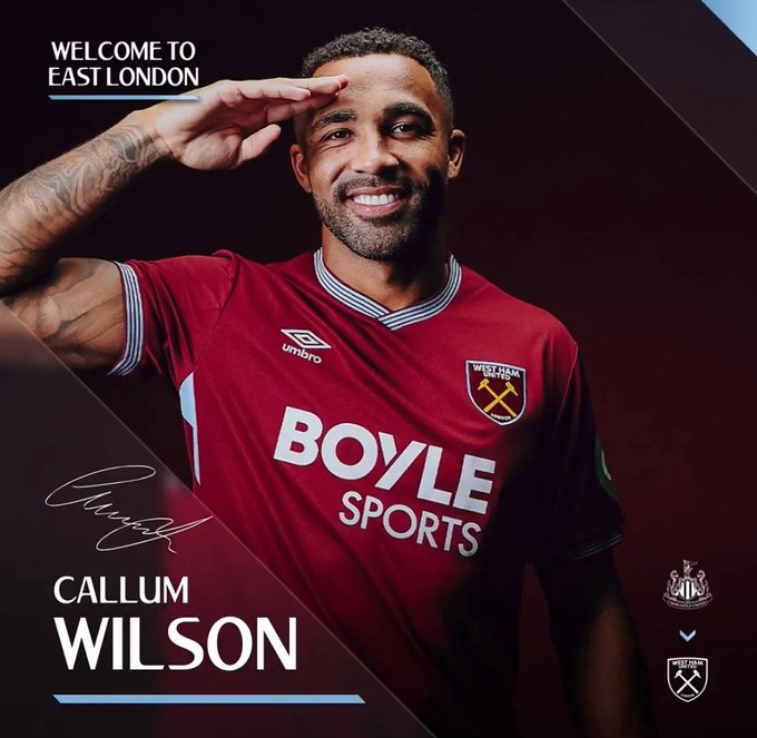 卡勒姆-威尔逊：很高兴能加盟西汉姆，期待迎接挑战