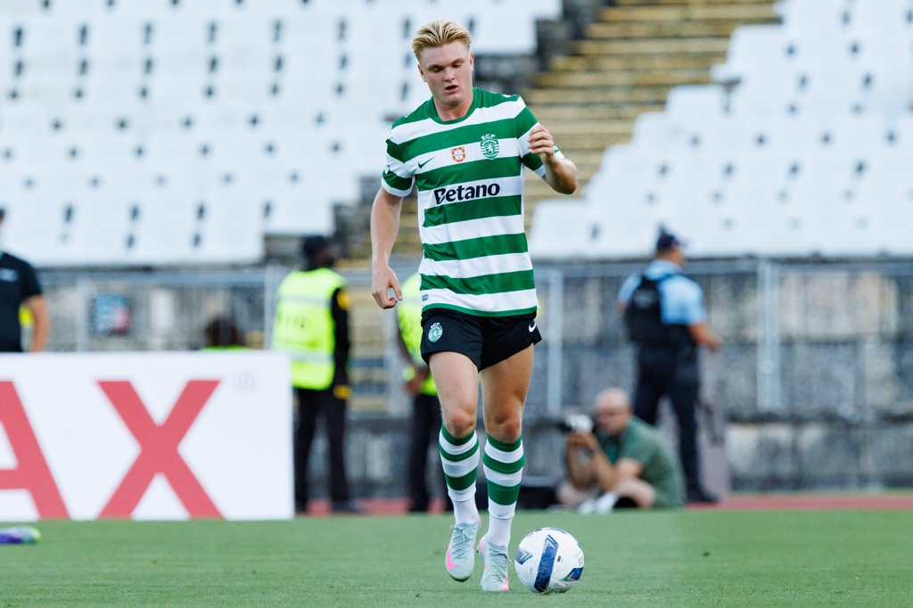 米体：米兰开始评估20岁丹麦前锋哈德尔，葡体要价2800万欧元